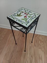 Hummingbird Painted Plant Stand