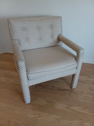 Modern Striped Armchair