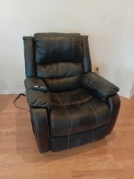 Charcoal High End  Power Lift Recliner