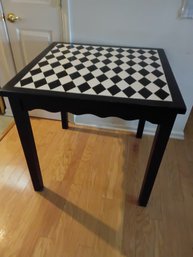 Black & White Checkered Table