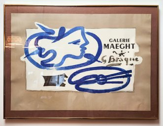 Georges Braque Lithograph Exhibition Poster 1959 Gallerie Maeght