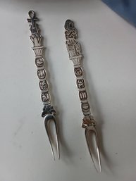 Sterling Silver Souvenir Forks 25.47g