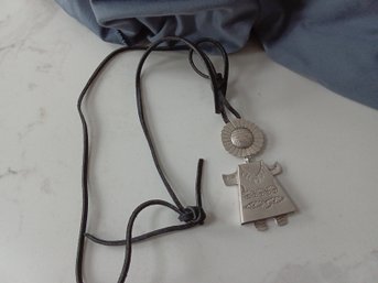 Rare Sterling Silver E Sherwood Navajo Broach Pendant 24.24g