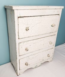 Country Painted Primitive Doll Chest
