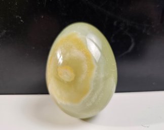 Polished Calcite Or Green Onyx Crystal Egg