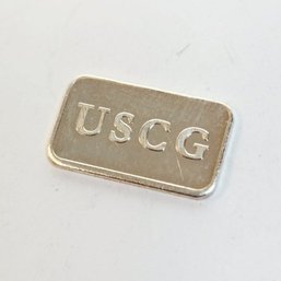 1 Gram .999 Fine Silver Ingot / Bar  USCG