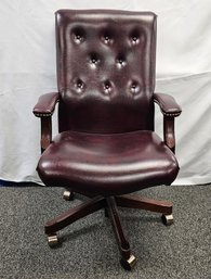 The HON Company Executive Desk Office Burgundy Chair