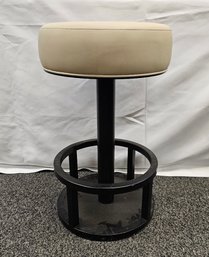 INTERLUDE HOME Swivel Black Cream Latte Counter Stool (retails $2k)