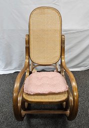 Vintage Rattan Rocking Chair