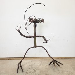 Welded Iron Garden Sculpture