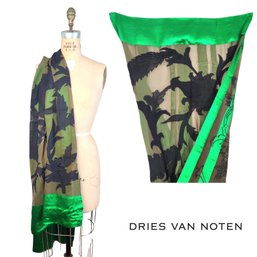 Amazing Vintage Dries Van Noten 100% Silk Scarf
