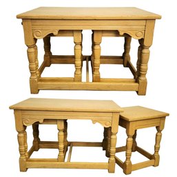 Henredon Coffee Table With Removable Stools