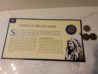 Lot Of 4 - Buffalo Nickels & War Nickels #147