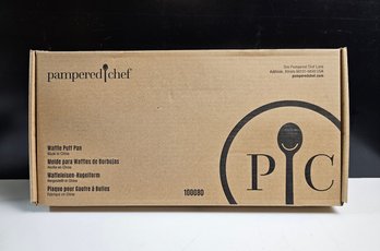 Pampered Chef Waffle Puff Pan Brand New In Box!