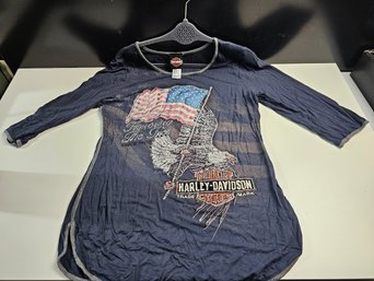 Awesome Harley Davidson Womens 3/4 Sleeve Shirt