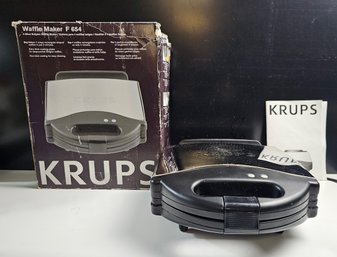 KRUPS Chrome Waffle Maker