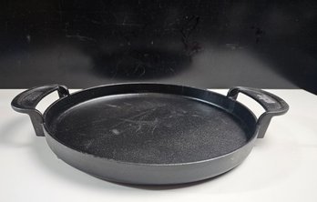 Weber Cast Iron Round Griddle Skillet Pizza Pan