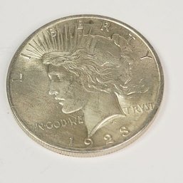 Uncirculated 1923  Silver Peace Dollar (103 Years Old)