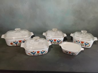 Corning Ware Country Festive Lot