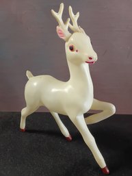 Vintage Celluloid Prancing Reindeer Figurine
