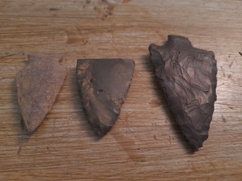 Lot Of 3 - Vintage Arrowheads