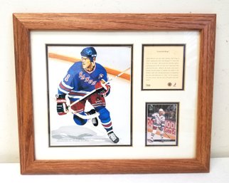 Framed Collectible New York Rangers Hockey Mark Meisser Photos & Statistics
