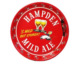 Vintage Hampden Mild Ale Beer Advertising Tray.