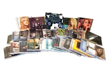 Great Lot Of 36 Assorted CDs MIX ALL Genres & Floral Design CD CASE