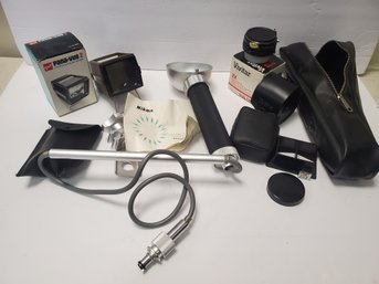 Vintage Photography Equipment Nikon Nikonos II Underwater System, GAF Pana-Vue 2,Vivitar 2X Teleconverter Lens