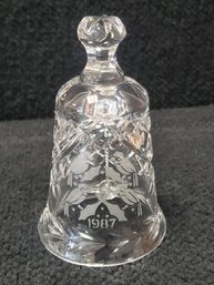 Waterford Crystal 1987 Four Calling Birds Bell From The Twelve Days Of Christmas Series