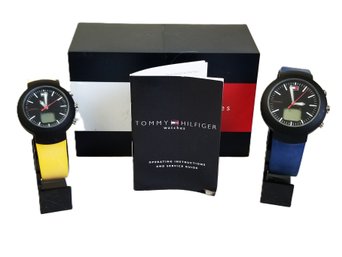 Pair Of His/Hers Tommy Hilfiger 'Pinnacle' Water Resistant Watches With Case