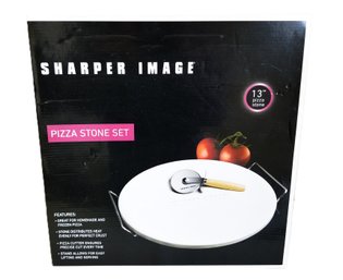 New Sharper Image Pizza Stone & Accessories With Original Box