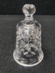 Waterford Crystal 1987 Four Calling Birds Bell From The Twelve Days Of Christmas Series #2