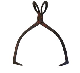 Antique Cast Iron Ice Block Tongs