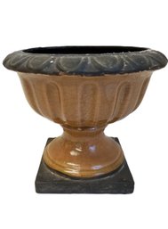 Vintage Outdoor Garden Urn Outdoor Pedestal Planter With Base