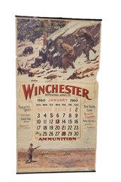 1960 Repro Of 1899 Winchester Repeating Arms And Ammunition Advertising Wall Calendar - Complete
