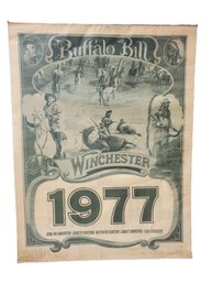 1977 Winchester Arms & Ammunition Buffalo Bill Advertising Wall Calendar- Full Year
