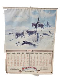 Vintage 1975 Winchester Arms & Ammunition Wall Calendar Featuring Artwork By Joe Ferrara-Full Year