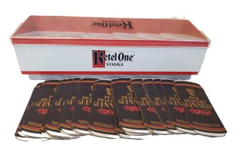 Vintage Ketal One Bar Garnish Tray & Guinness Pub Draught Cardboard Coasters