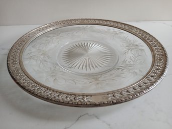 Sterling Silver & Crystal Platter #2