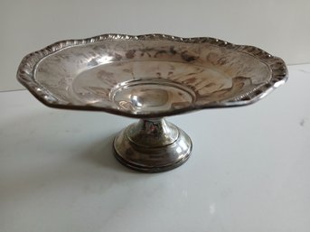 Sterling Silver Weighted Pedestal Dish