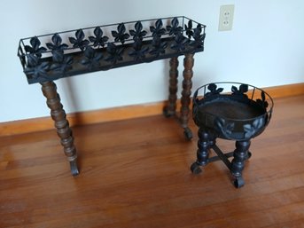 Lot Of 2 - MCM Plant Stand