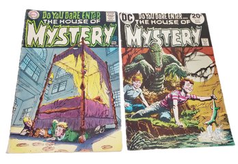 Feb 1969 & Nov 1973 DC Comics Back Issues The House Of Mystery Comic Books  (Lot D)