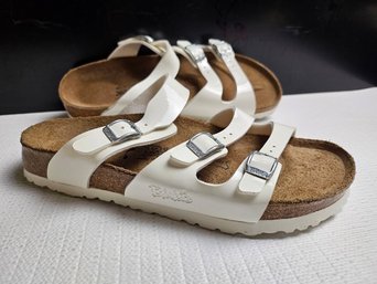 Birki's Birkenstock Florida White Sandals