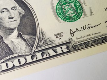 2 Consecutive #  $1 Dollar Bill  *STAR NOTES  2003 Crispy UNC Bills