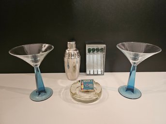 Vintage Bombay Sapphire Barware & Cocktail Accessory Lot