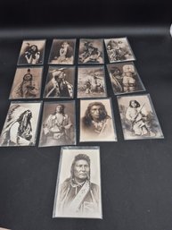 Lot Of 13 Vintage Native American Photo Post Cards