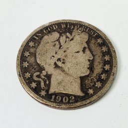 1902  Barber Silver U.S. Half Dollar