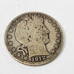 1912 Barber SILVER Half Dollar (titanic Year)
