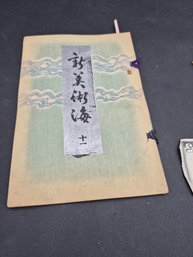 Rare Japanese Woodblock Print Book Shin - Bijutsukai Vol 12